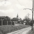 Tramvajov� t�leso ve star� Karvinn�,dnes Karvin�2 - Doly. Jedin� co se dodnes zachovalo je kostel sv.Petra z Alkantary,kter� v�ak z d�vodu p�dn�ho poklesu o 32m m� sn��enou v�